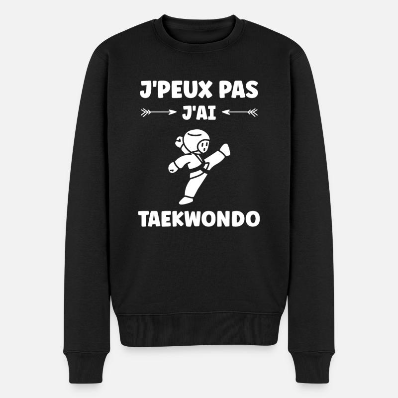 taekwondo - Pull Premium bio Homme - noir