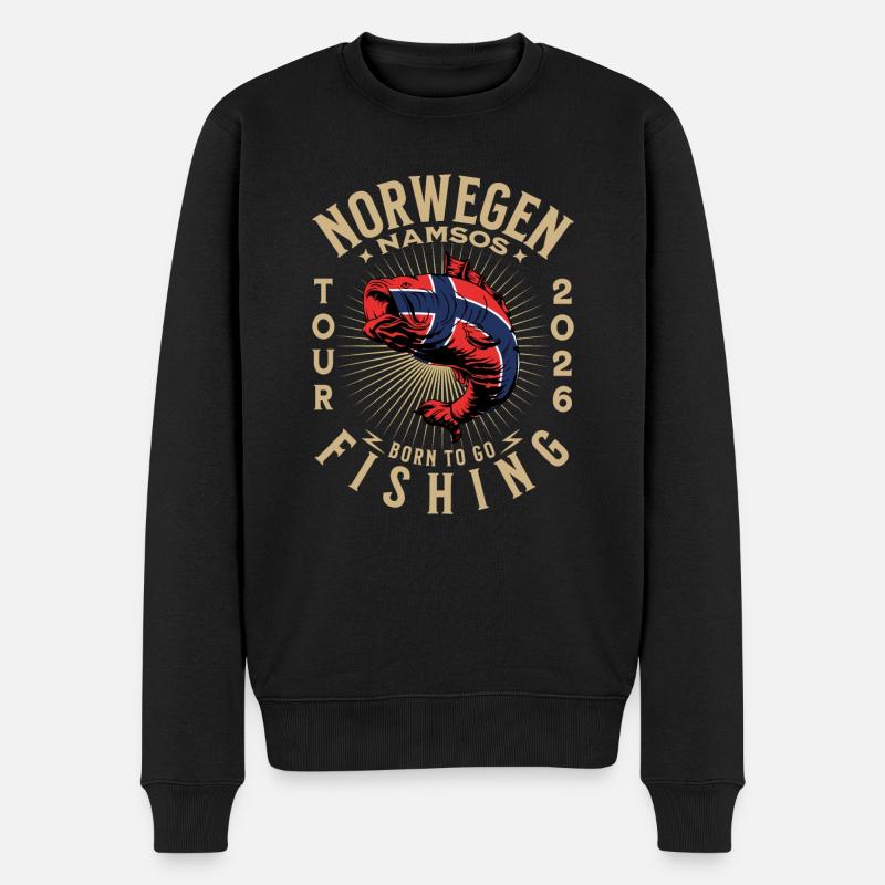 Pêche à Namsos 2026 - Pull Premium bio Homme - noir