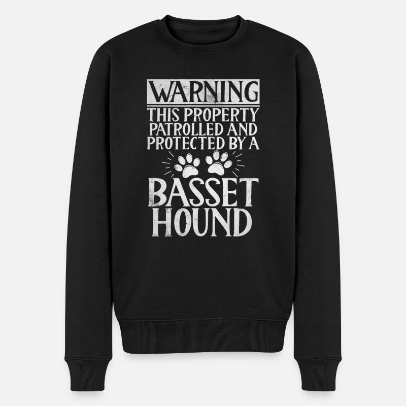 Cadeaux Basset Hound - Pull Premium bio Homme - noir