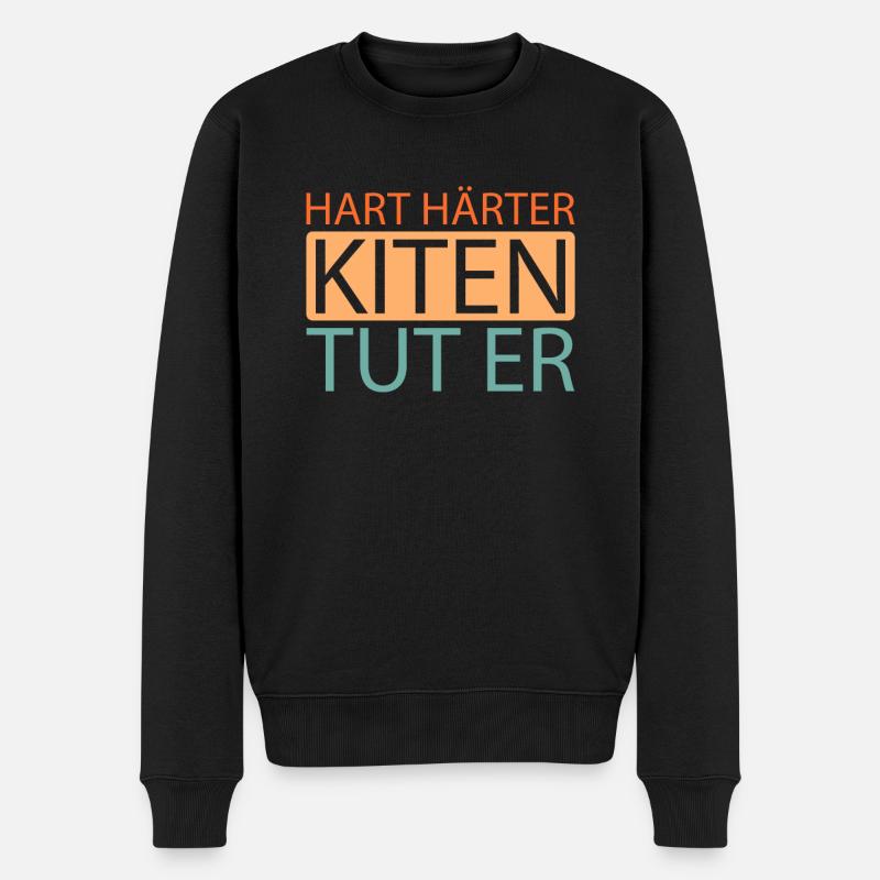 Kitesurfeur Kitesurf Kiting Kitesurf - Pull Premium bio Homme - noir