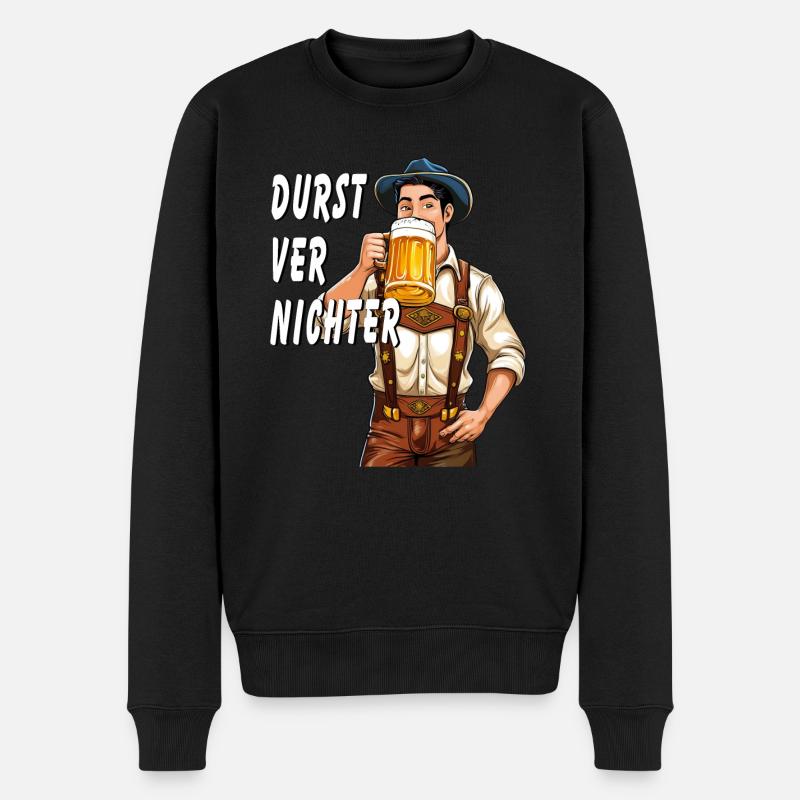 Bière MAN - Pull Premium bio Homme - noir