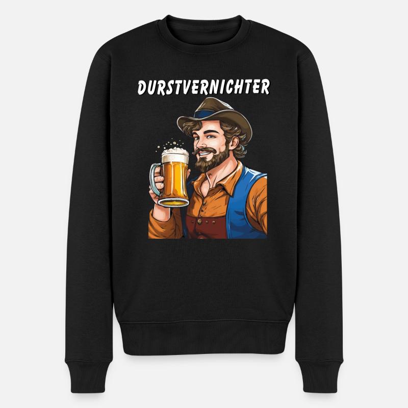 Bière MAN - Pull Premium bio Homme - noir