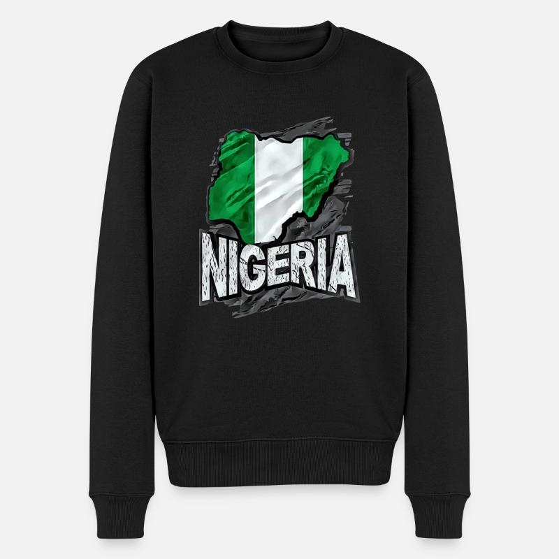 Nigéria - Pull Premium bio Homme - noir