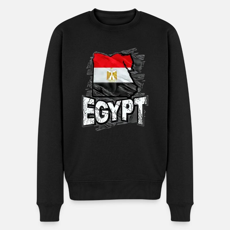 Égypte - Pull Premium bio Homme - noir