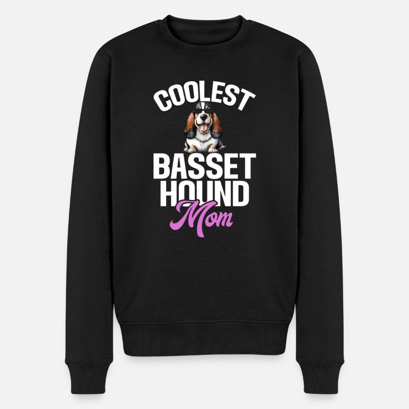 Cadeaux Basset Hound - Pull Premium bio Homme - noir