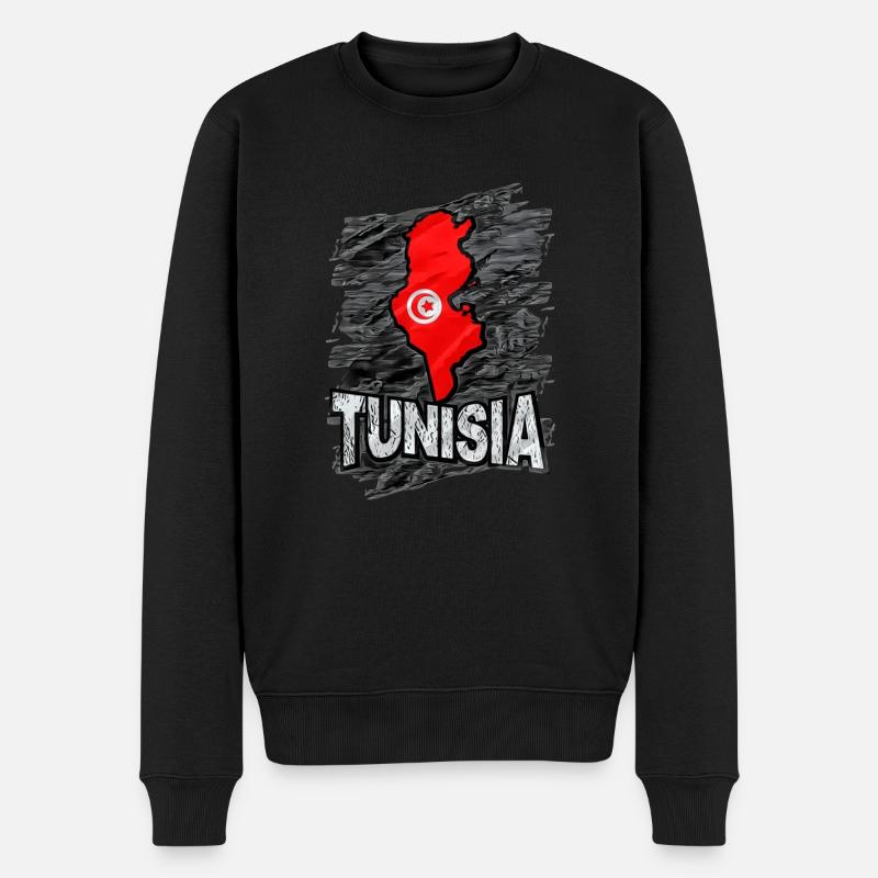 Tunisie - Pull Premium bio Homme - noir