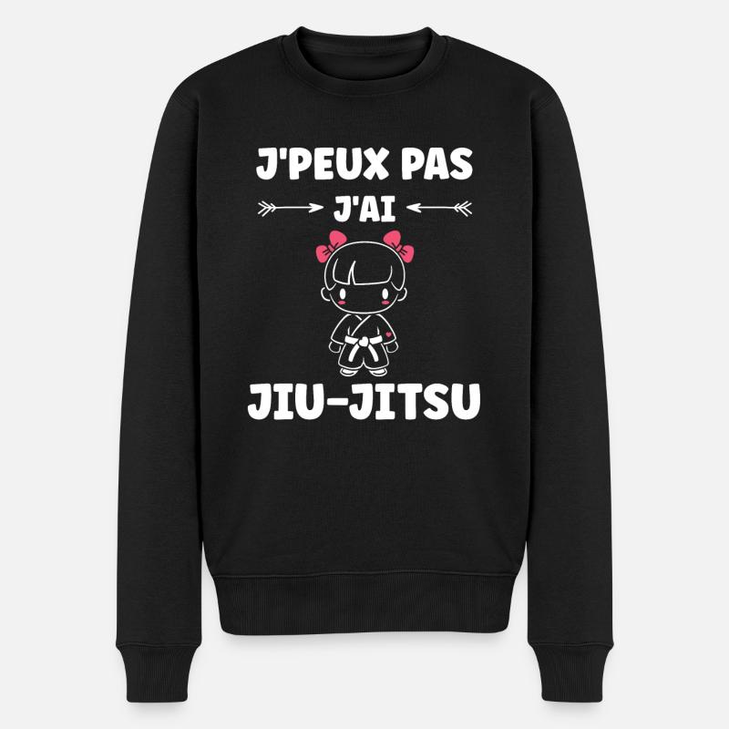 Jiu Jitsu - Männer Premium Bio Pullover - Schwarz