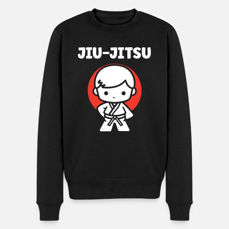 Jiu Jitsu - Männer Premium Bio Pullover - Schwarz