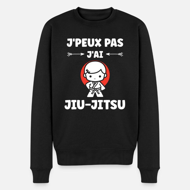 Jiu Jitsu - Männer Premium Bio Pullover - Schwarz