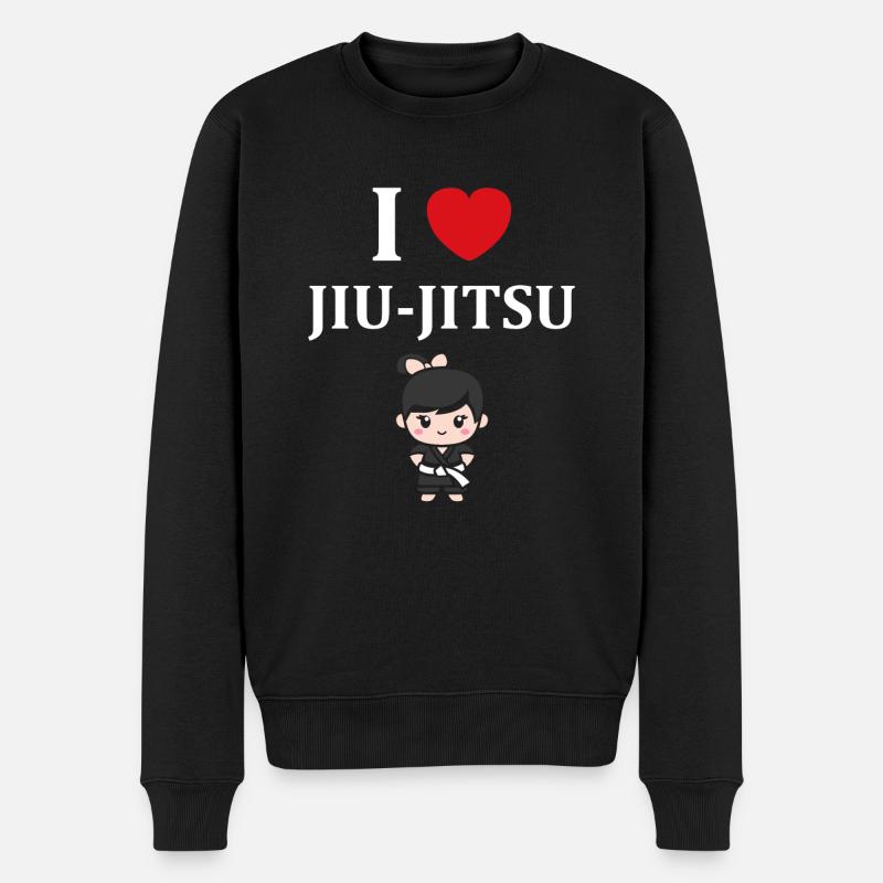Jiu Jitsu - Männer Premium Bio Pullover - Schwarz