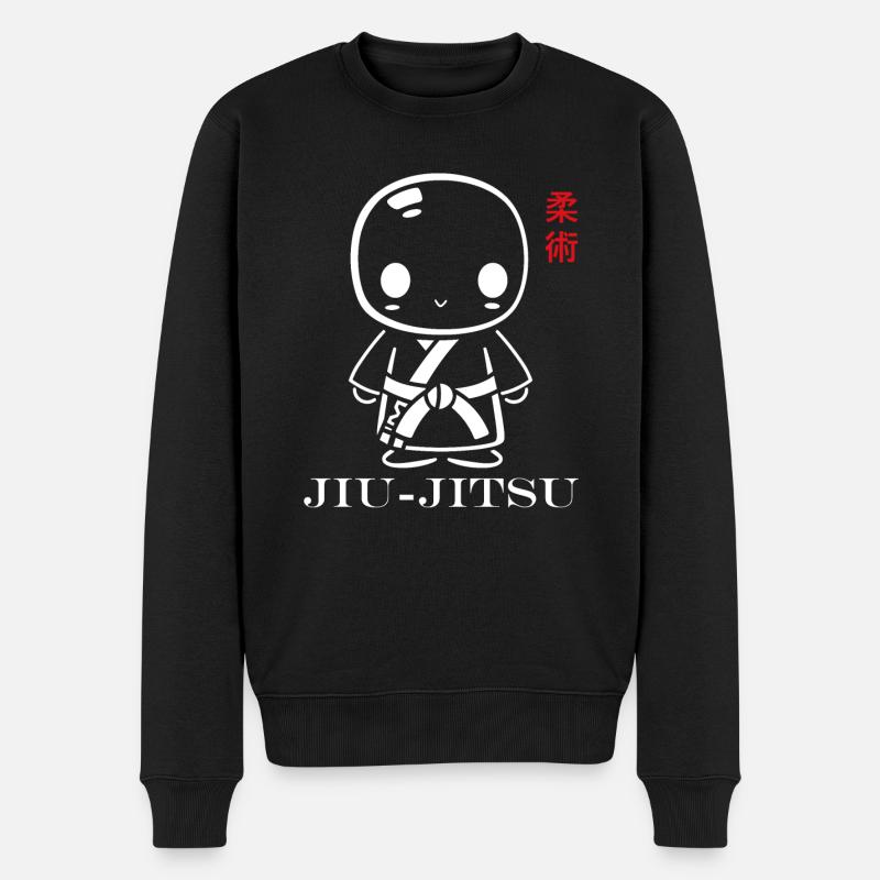 Jiu Jitsu - Männer Premium Bio Pullover - Schwarz