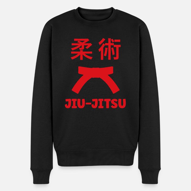 Jiu Jitsu - Männer Premium Bio Pullover - Schwarz