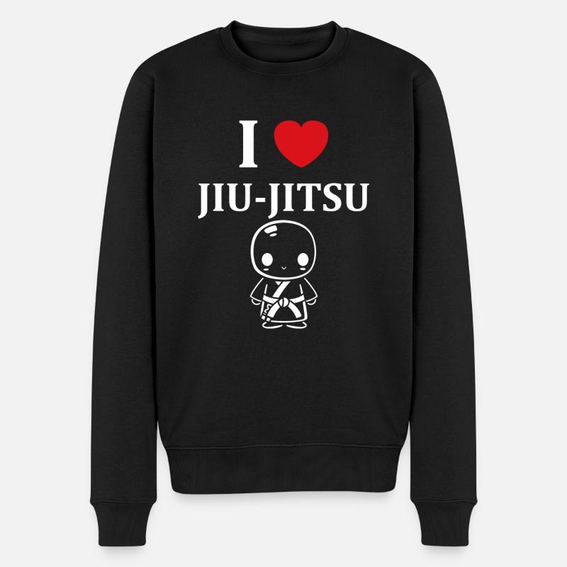 Jiu Jitsu - Männer Premium Bio Pullover - Schwarz