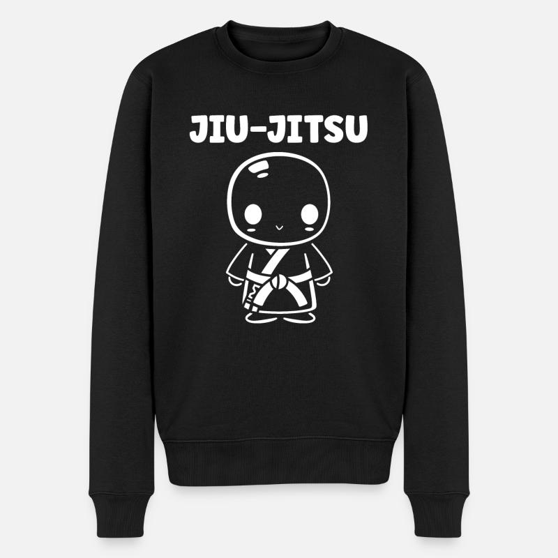 Jiu Jitsu - Männer Premium Bio Pullover - Schwarz
