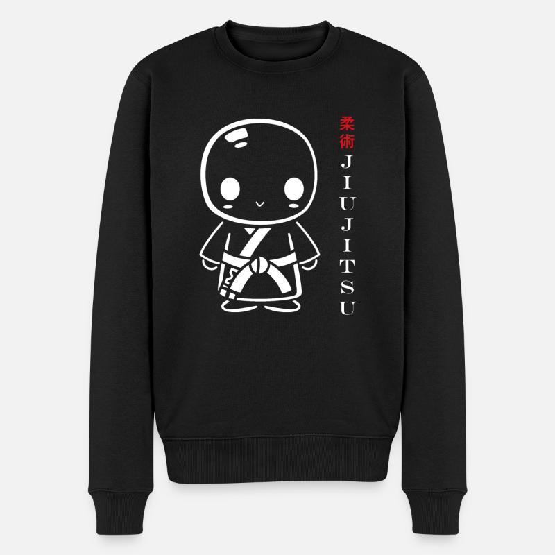 Jiu Jitsu - Männer Premium Bio Pullover - Schwarz