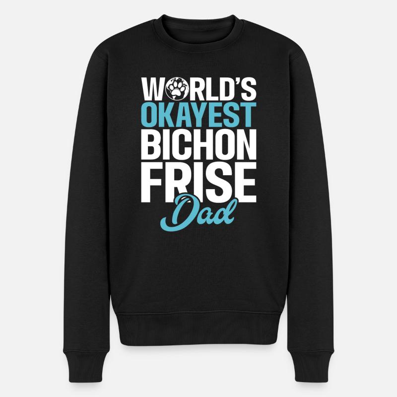 Cadeaux Bichon Frisé - Pull Premium bio Homme - noir