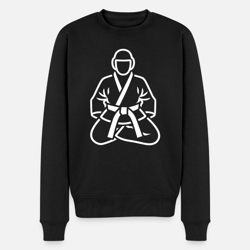 Jiu Jitsu - Männer Premium Bio Pullover - Schwarz
