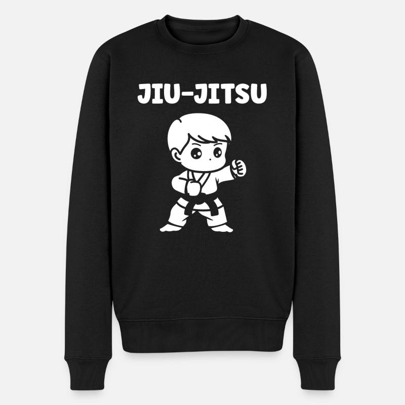 Jiu Jitsu - Männer Premium Bio Pullover - Schwarz