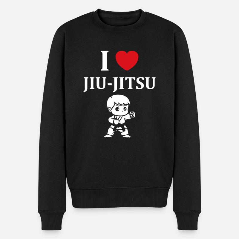 Jiu Jitsu - Männer Premium Bio Pullover - Schwarz