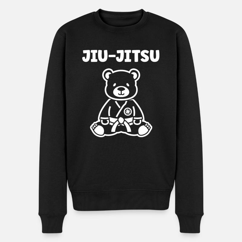 Jiu Jitsu - Männer Premium Bio Pullover - Schwarz