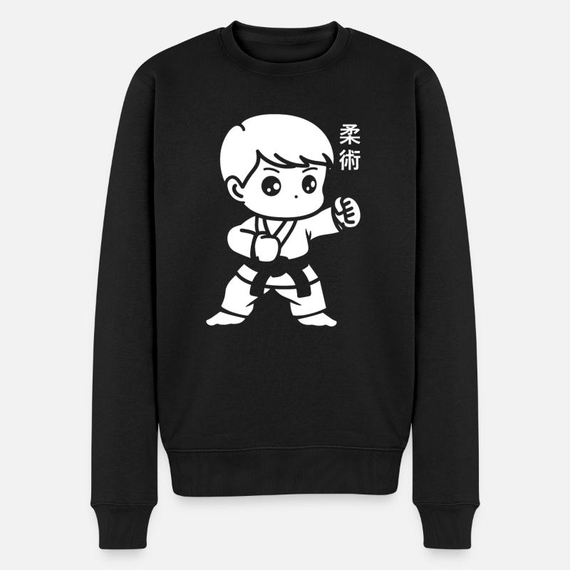 Jiu Jitsu - Männer Premium Bio Pullover - Schwarz