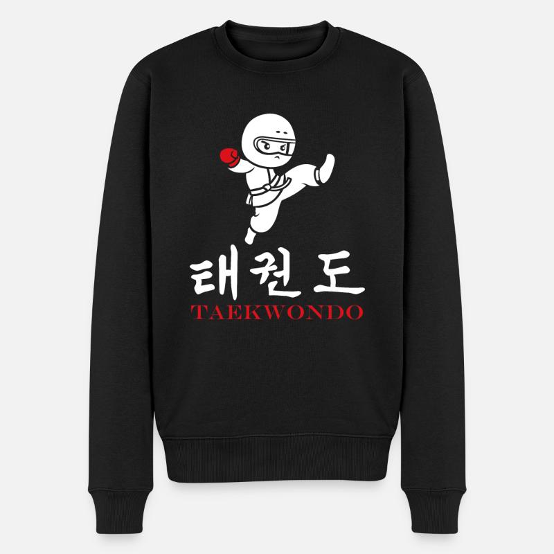 taekwondo - Pull Premium bio Homme - noir