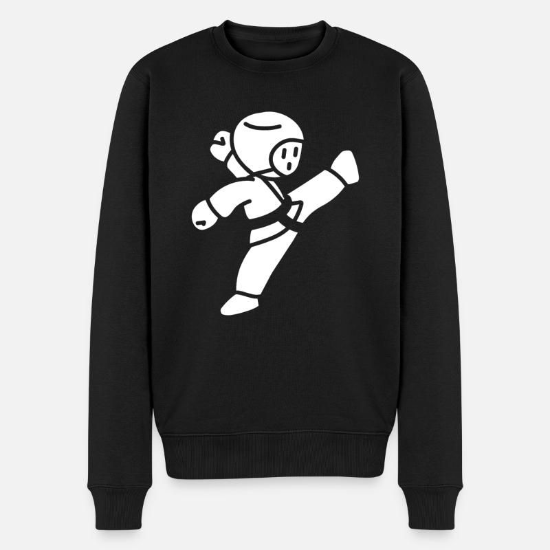 taekwondo - Pull Premium bio Homme - noir