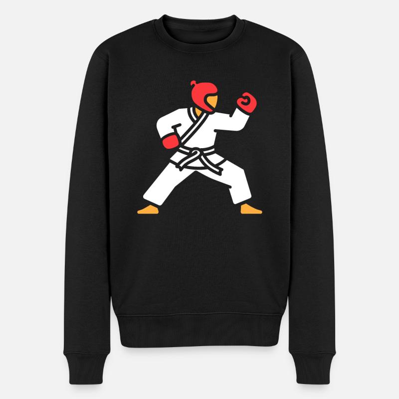 taekwondo - Pull Premium bio Homme - noir