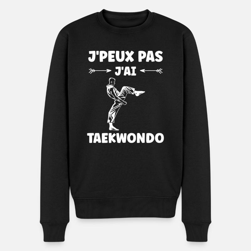 taekwondo - Pull Premium bio Homme - noir
