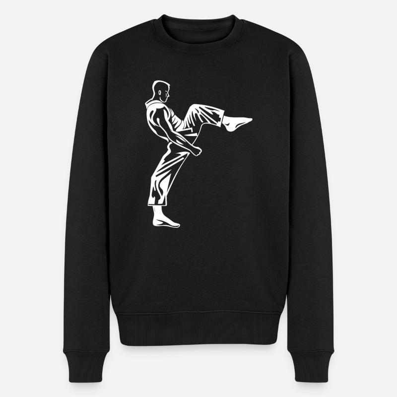 taekwondo - Pull Premium bio Homme - noir