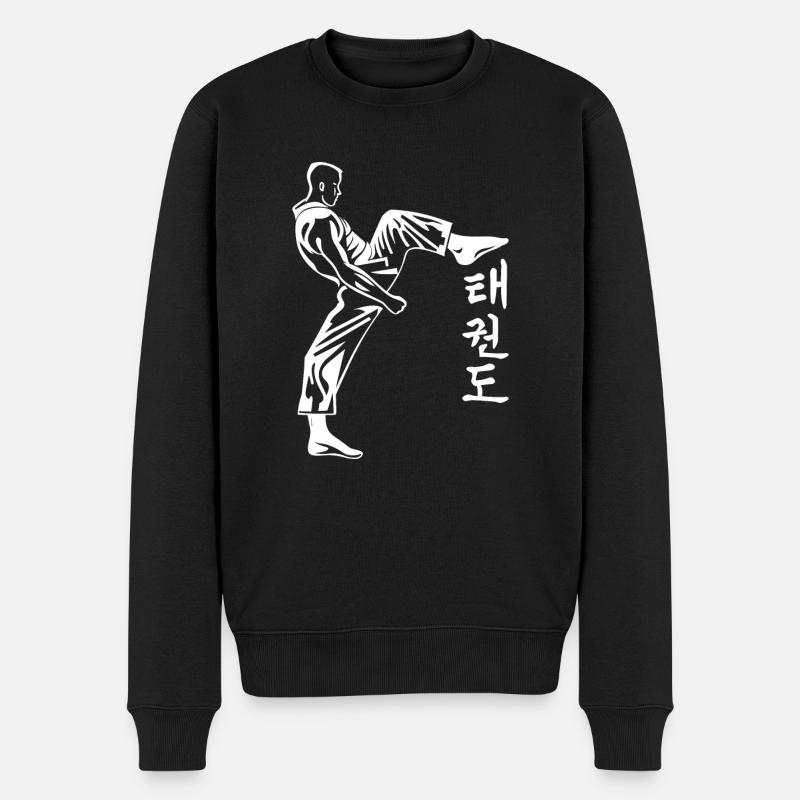 taekwondo - Pull Premium bio Homme - noir