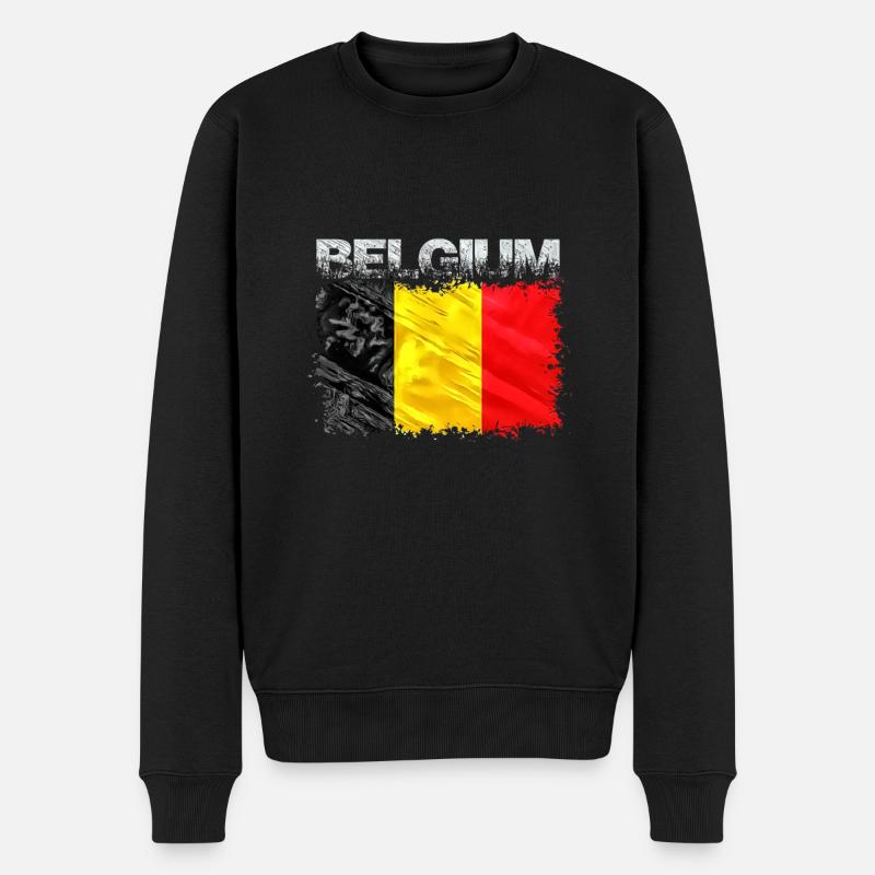 Belgique - Pull Premium bio Homme - noir