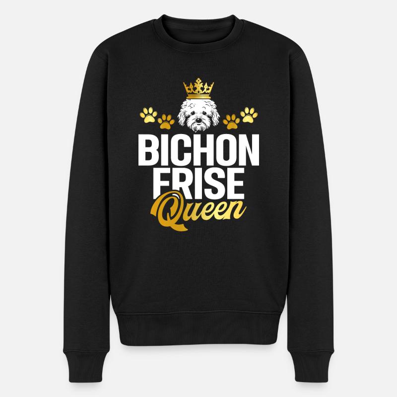 Cadeaux Bichon Frisé - Pull Premium bio Homme - noir
