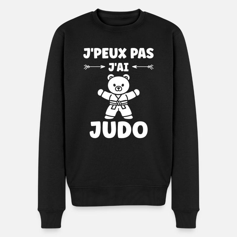 judo - Pull Premium bio Homme - noir