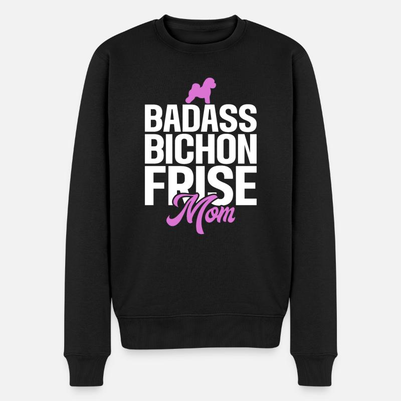 Cadeaux Bichon Frisé - Pull Premium bio Homme - noir