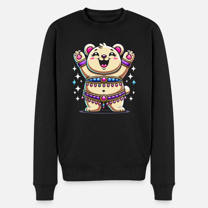 Rhythmische Bewegungen im Orientalischen Tanz: - Männer Premium Bio Pullover - Schwarz