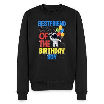 Kindergeburtstag Astronaut Familienmitglieder - Männer Premium Bio Pullover - Schwarz - Vorne - Nico (187cm)