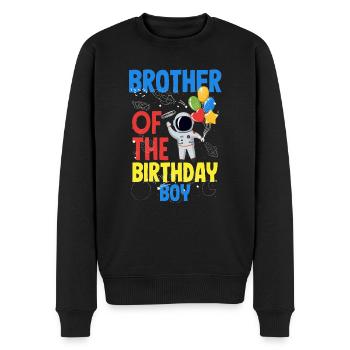 Kindergeburtstag Astronaut Familienmitglieder - Männer Premium Bio Pullover - Schwarz - Vorne - Nico (187cm)
