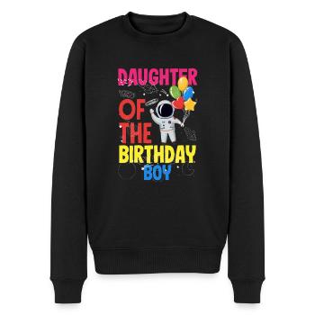 Kindergeburtstag Astronaut Familienmitglieder - Männer Premium Bio Pullover - Schwarz - Vorne - Nico (187cm)