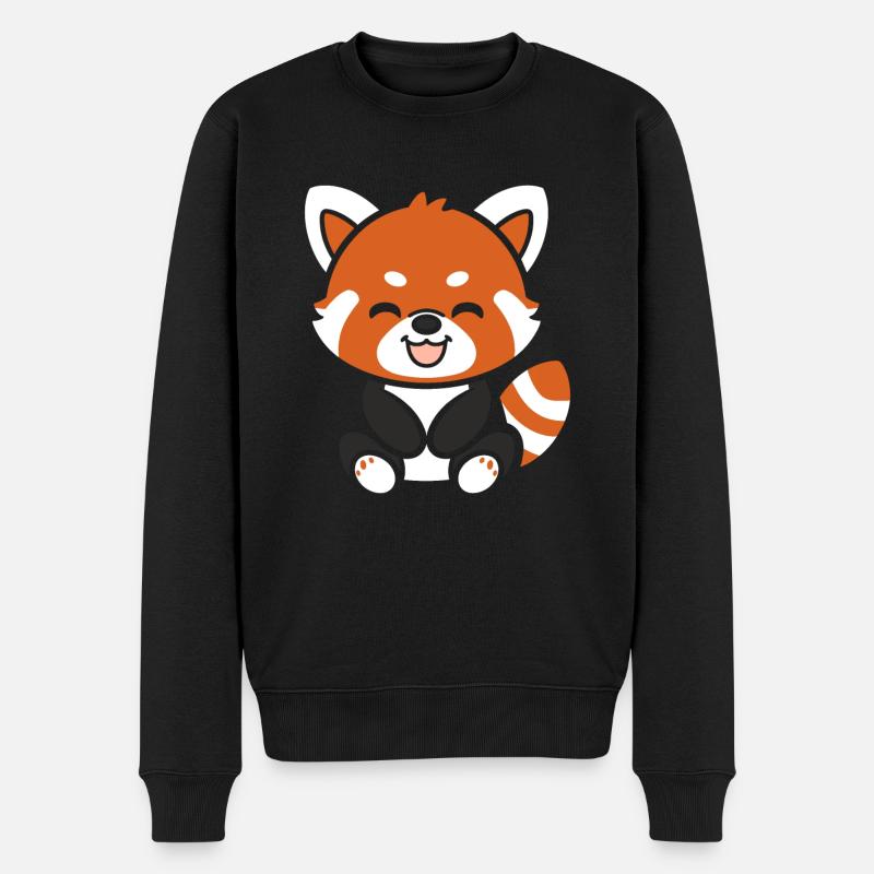 Panda roux - Pull Premium bio Homme - noir