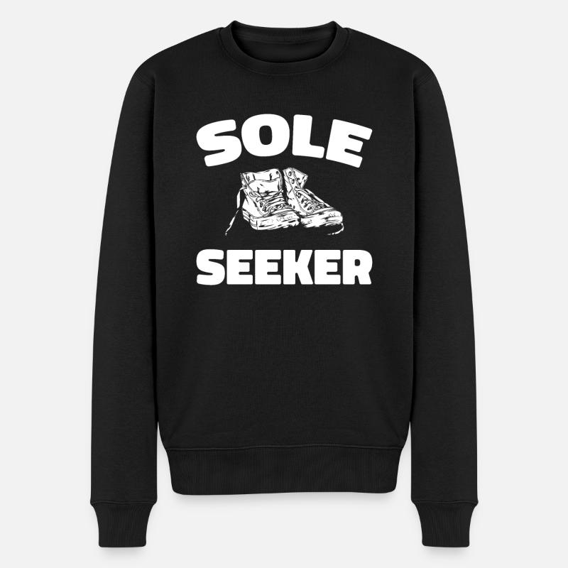 Sneakers - Männer Premium Bio Pullover - Schwarz