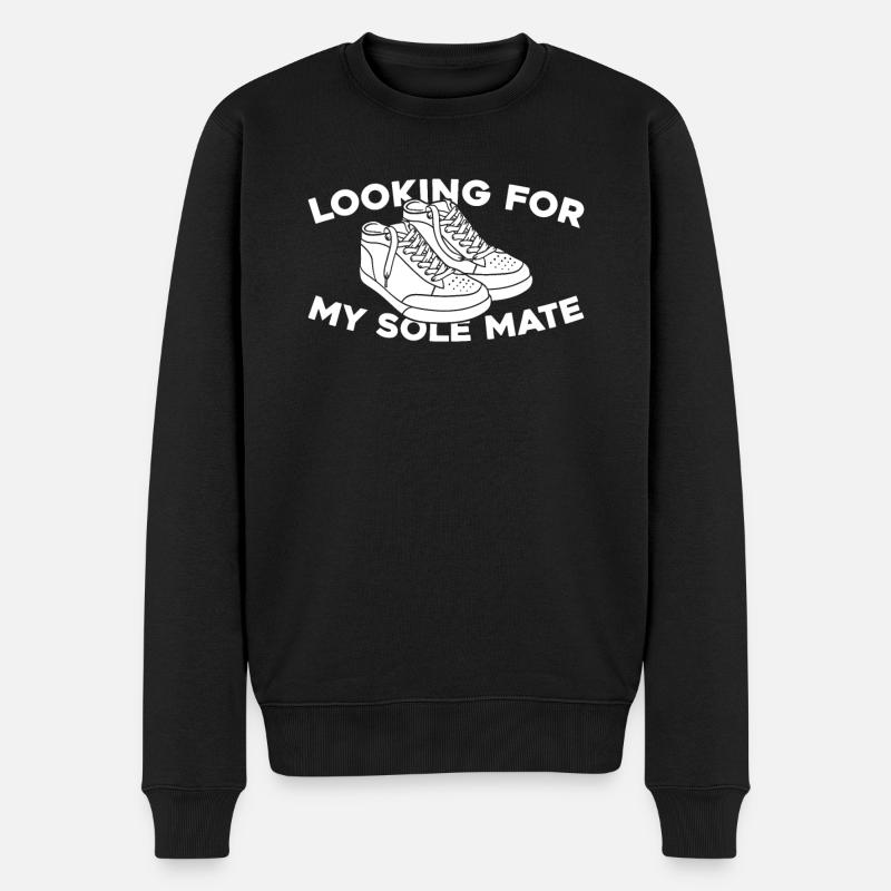 Sneakers - Männer Premium Bio Pullover - Schwarz
