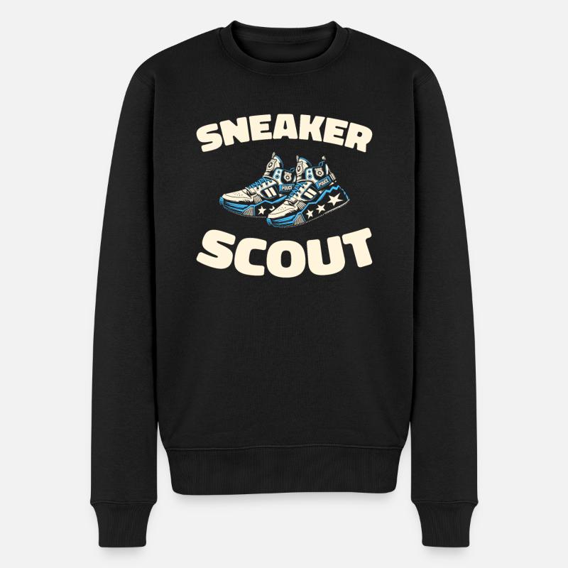 Sneakers - Männer Premium Bio Pullover - Schwarz