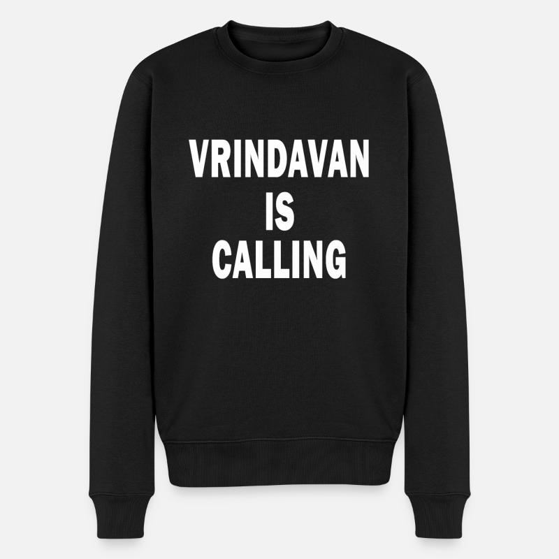 Vrindavan appelle T-Shirt Hare Krishna - Pull Premium bio Homme - noir
