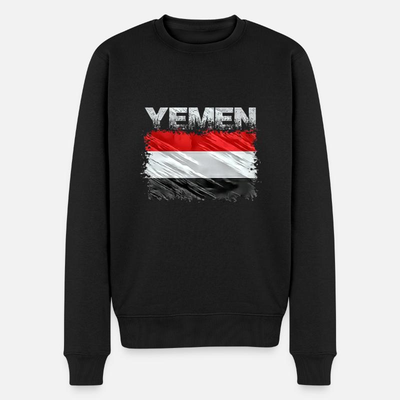 Yémen - Pull Premium bio Homme - noir