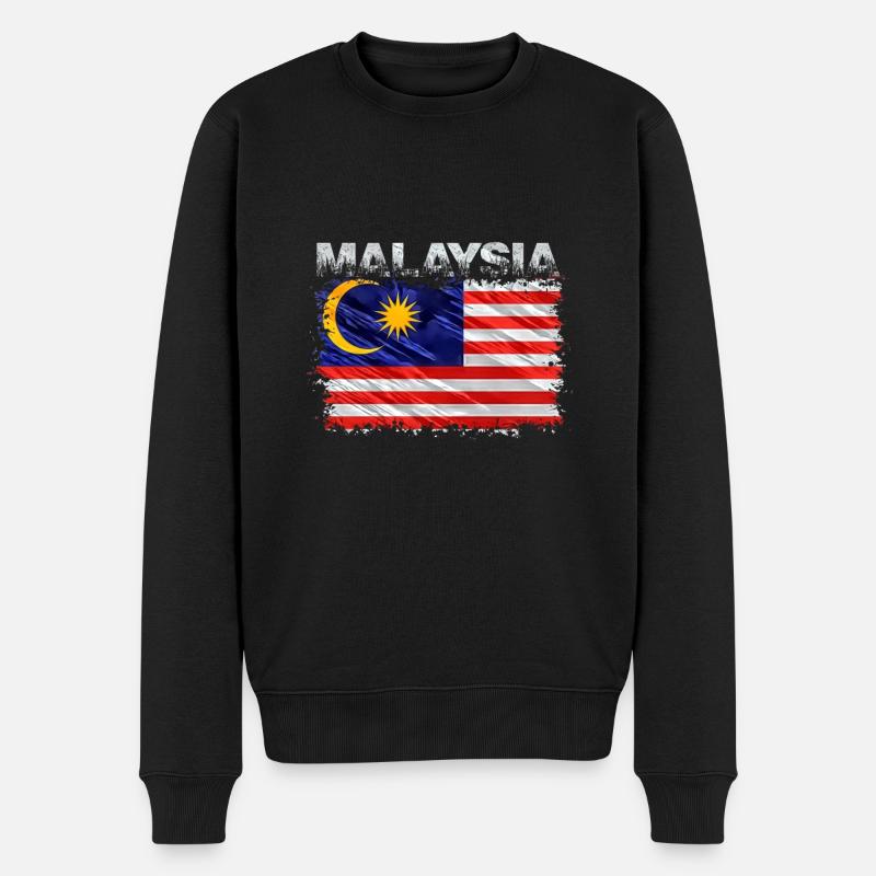 Malaisie - Pull Premium bio Homme - noir