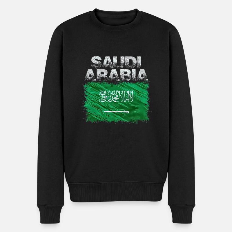 Arabien - Männer Premium Bio Pullover - Schwarz
