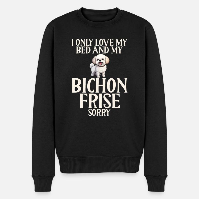 Cadeaux Bichon Frisé - Pull Premium bio Homme - noir