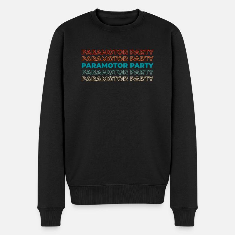 Paramotor Gleitschirmfliegen - Männer Premium Bio Pullover - Schwarz