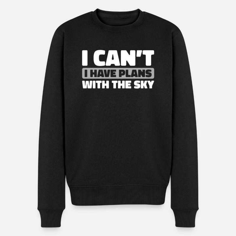 Paramotor paragliding - Men's Premium Organic Jumper - black